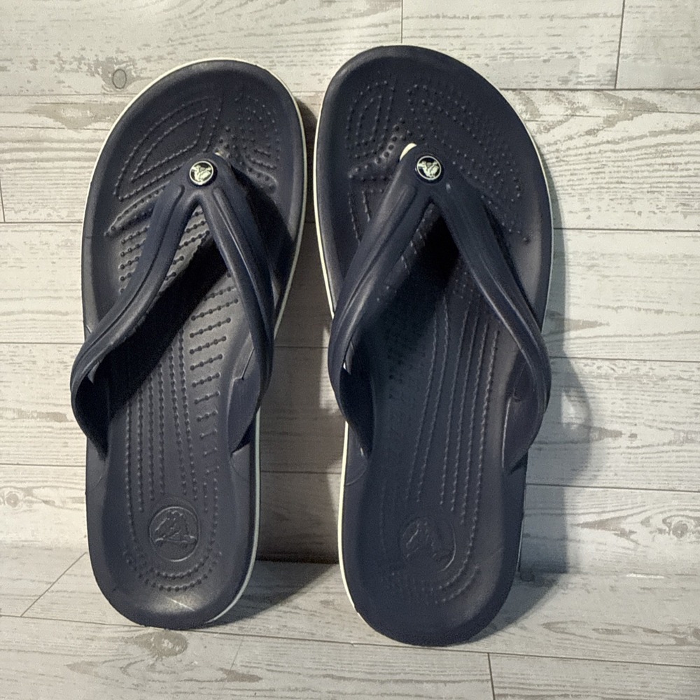 Crocs Classic II Flip Flop Navy Blue Unisex Sandals Size Men 7 Women 9 206119